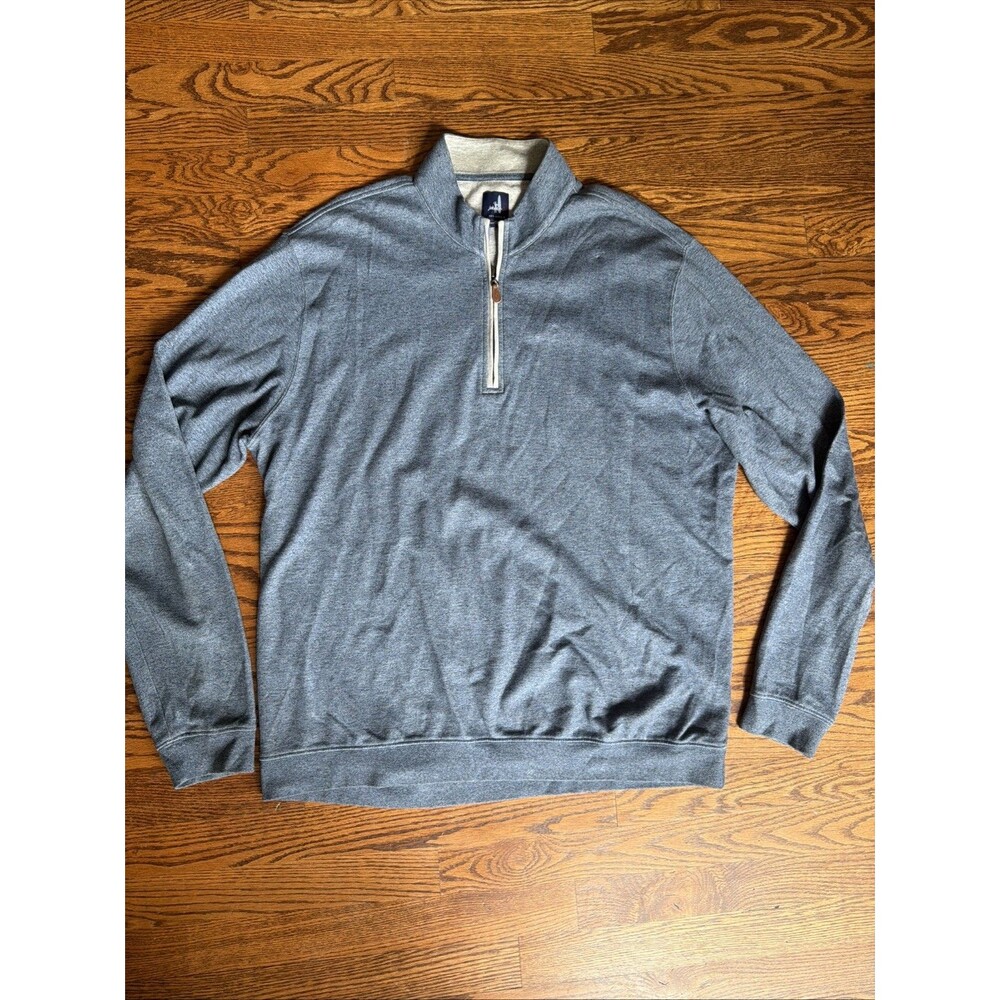 Johnnie-O Men's Light Blue Quarter Zip Sweatshirt Size XL